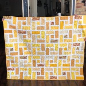 Handmade quilt, “Sunshine”, 60” X 50.5”
